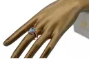 Aquamarine Original Vintage 14K Rose Gold Ring Vintage style vrc206r